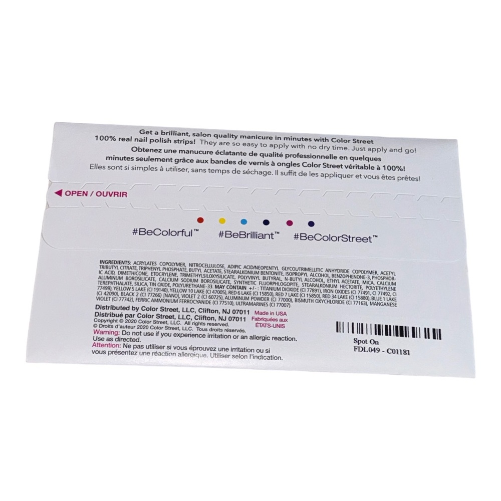 Color Street SPOT ON Clear Overlay Black & Clear Leopard Animal Print Set - Picture 4 of 6